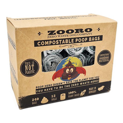 Composteerbare poepzakjes 240 stuks - Zooro
